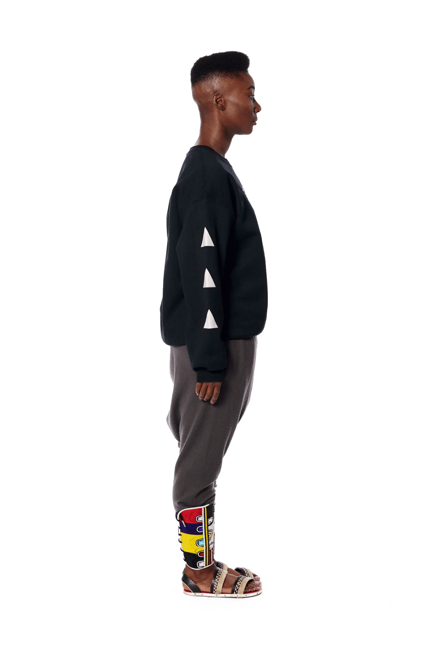 Badu in Africa Crewneck - Black - Image 7