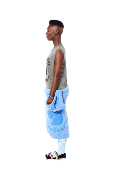 Don't Change Squirrel Muscle Tank - Grey - Image 3