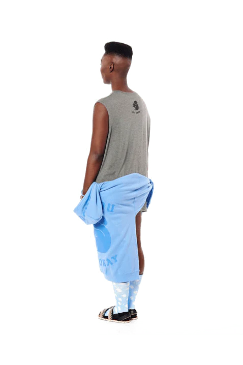 Don't Change Squirrel Muscle Tank - Grey - Image 4