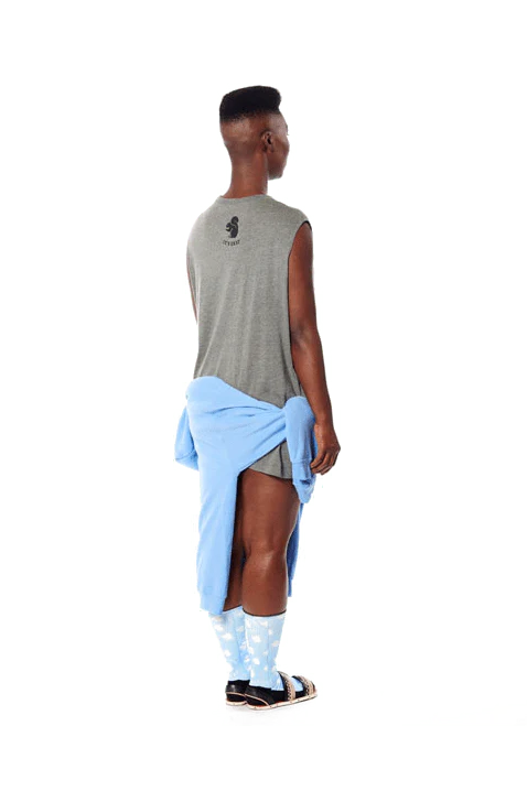 Don't Change Squirrel Muscle Tank - Grey - Image 6